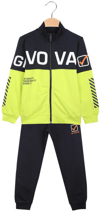 givova tuta sportiva 2 pezzi felpata da bambino bicolor tute sportive bambino blu taglia 03