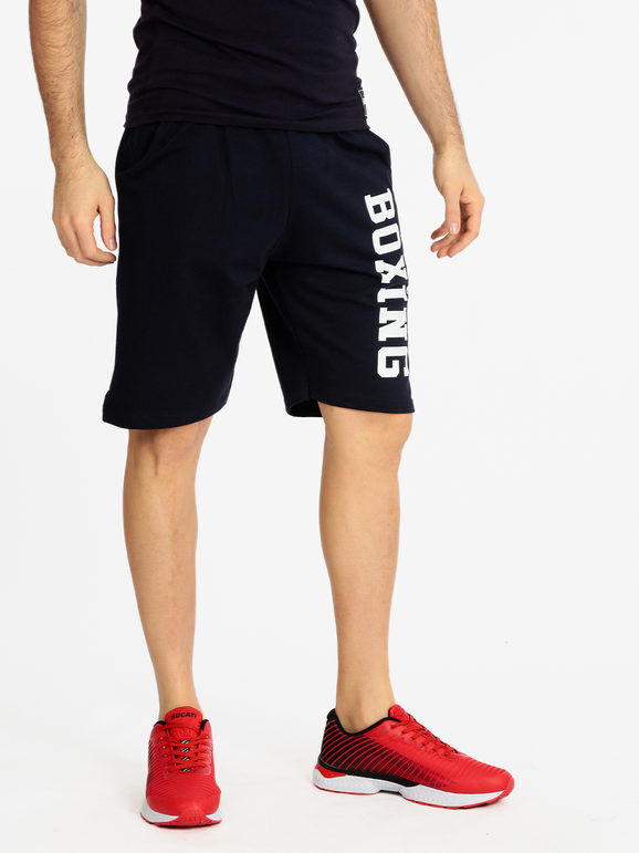 Xtreme Boxing Bermuda sportivi da uomo con scritta Pantaloni e shorts uomo Blu taglia XL