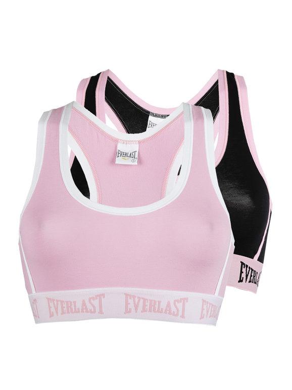 Everlast brassiere sportiva Confezione 2 pezzi T-Shirt e Top donna