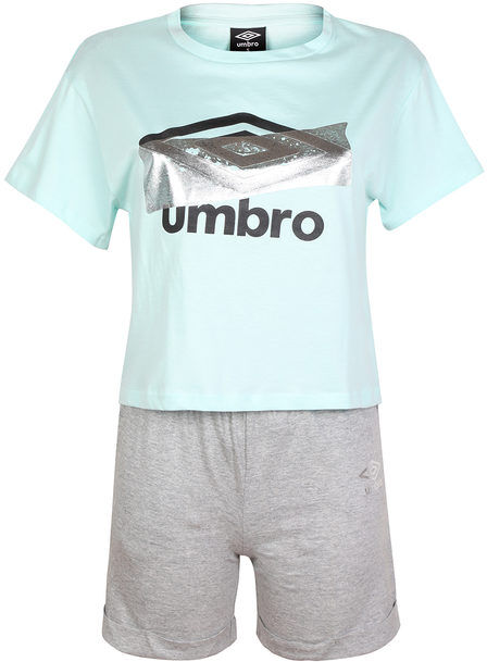 Umbro Completo corto 2 pezzi da donna Tute Sportive donna Grigio taglia L