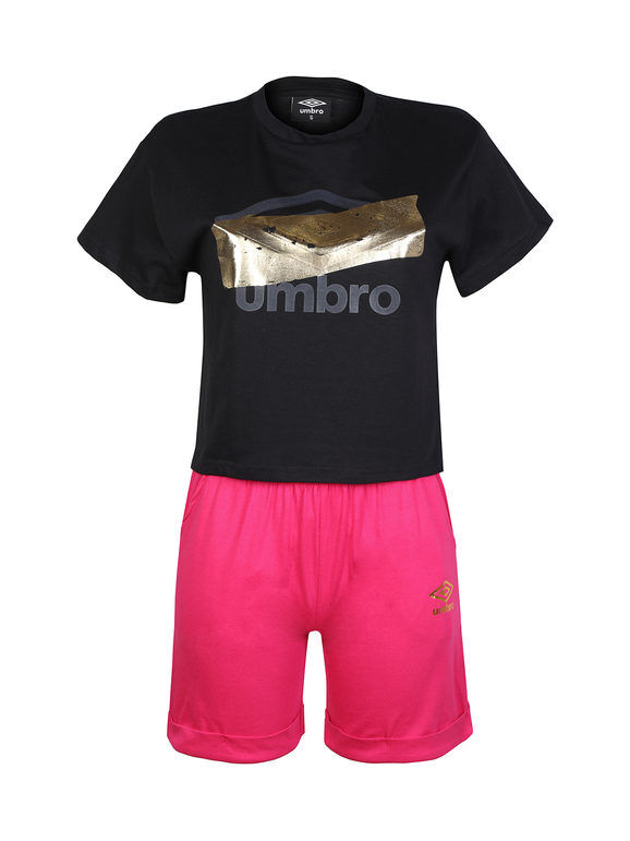 Umbro Completo corto 2 pezzi da donna Tute Sportive donna Fucsia taglia M