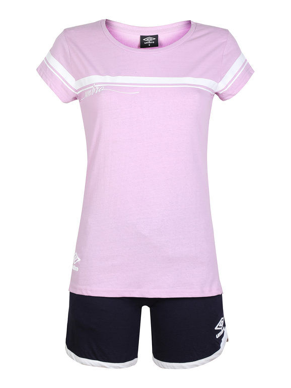 Umbro Completo corto in cotone da donna Tute Sportive donna Viola taglia L