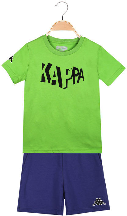 Kappa Completo sportivo da bambini in cotone T-Shirt e Top bambino Verde taglia 10