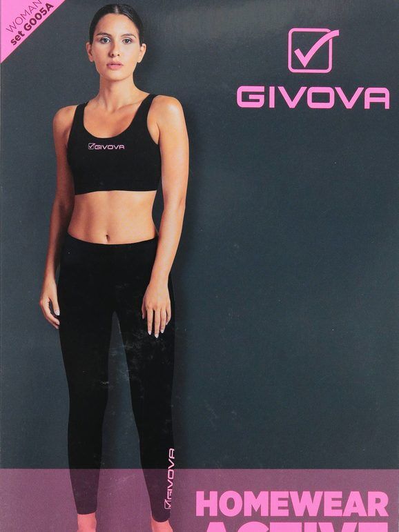 Givova Completo sportivo donna top + leggings Pantaloni e shorts donna Fucsia taglia L