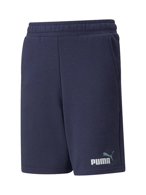 Puma ESS + 2 Col Bermuda in felpa da bambino Pantaloni e shorts bambino Blu taglia 13/14