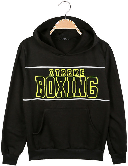 Xtreme Boxing Felpa con cappuccio da ragazzo Felpe bambino Nero taglia 10