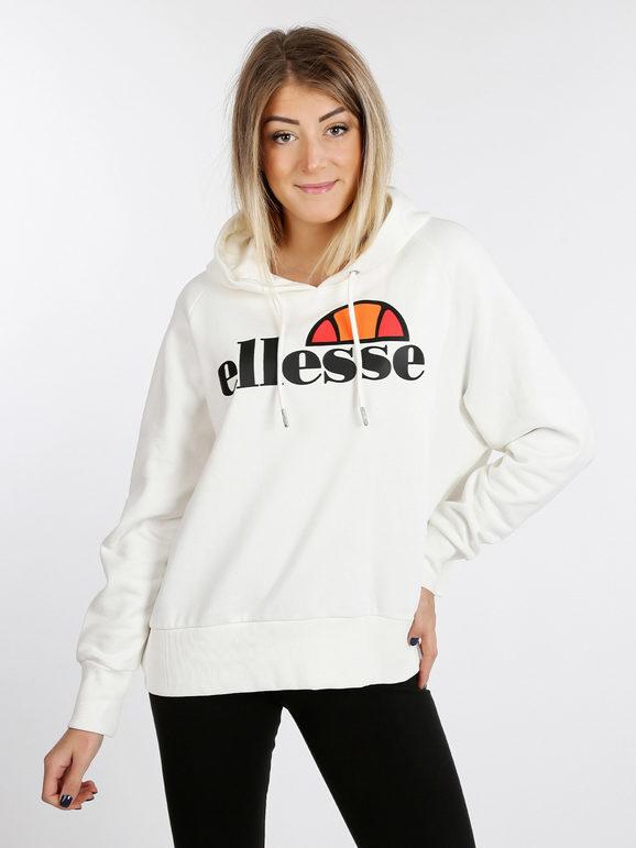 Ellesse Felpa con cappuccio Felpe donna Bianco taglia XS