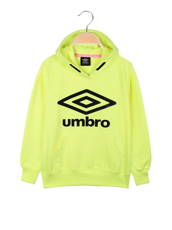 Umbro Felpa da ragazza con cappuccio Felpe bambina Giallo taglia L