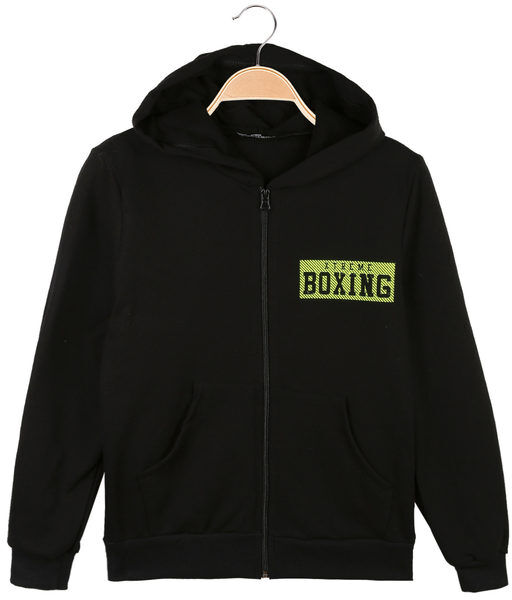 Xtreme Boxing Felpa da ragazzo con cappuccio e zip Felpe bambino Nero taglia 10