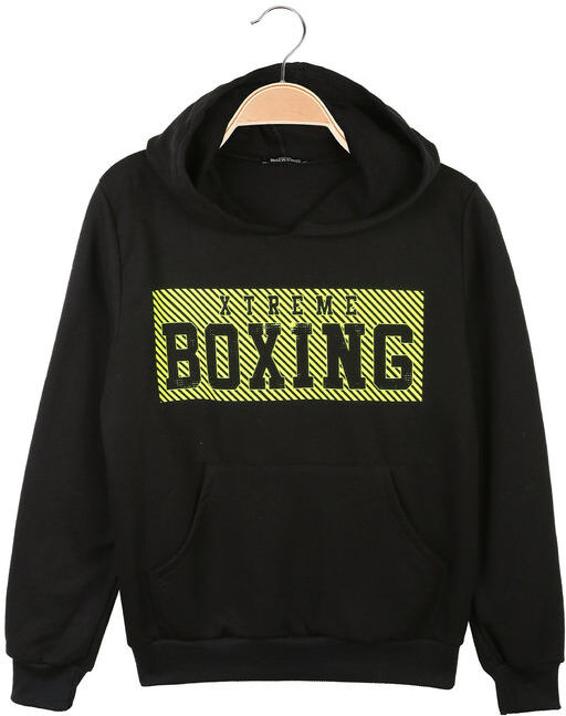 Xtreme Boxing Felpa da ragazzo con cappuccio Felpe bambino Nero taglia 12