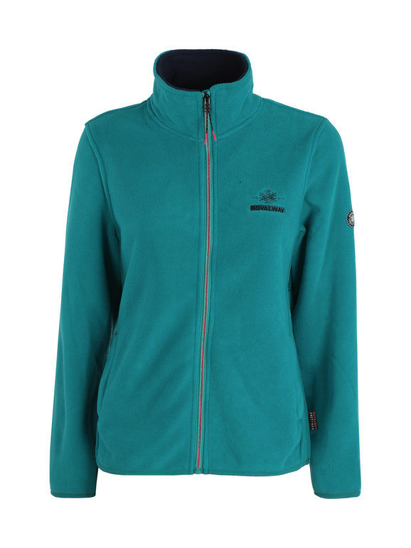 Be Board Felpa donna in pile con zip Felpe donna Verde taglia L