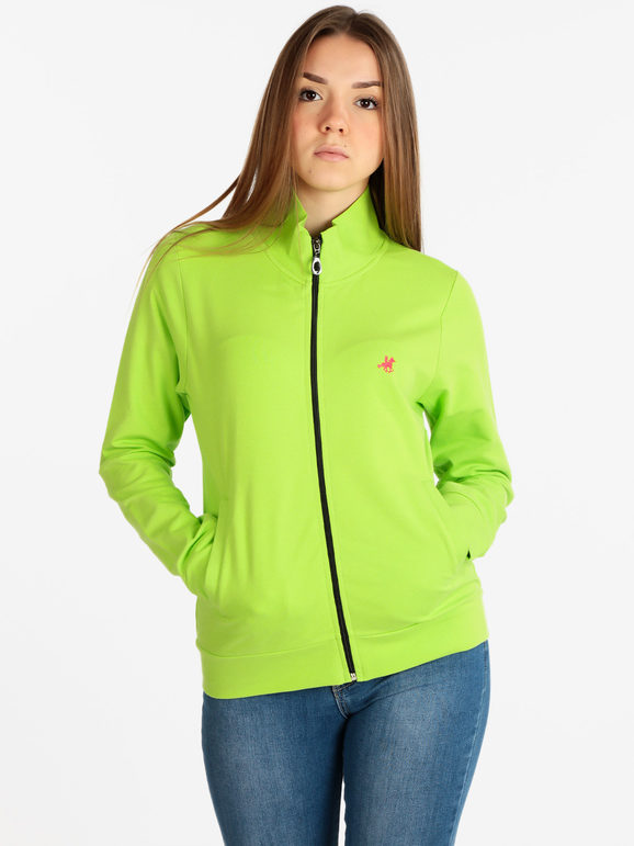 U.S. Grand Polo Felpa leggera donna a collo alto Felpe donna Verde taglia XL