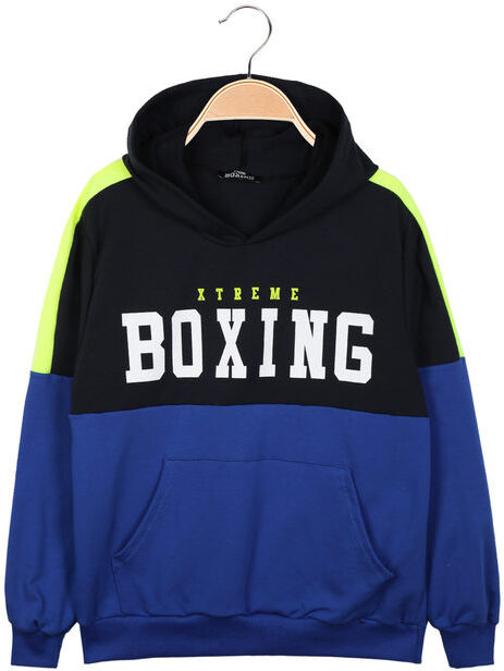 Xtreme Boxing Felpa sportiva da ragazzo con cappuccio Felpe bambino Blu taglia 14