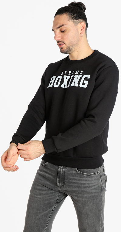 Xtreme Boxing Felpa uomo girocollo con scritta Felpe uomo Nero taglia XXL