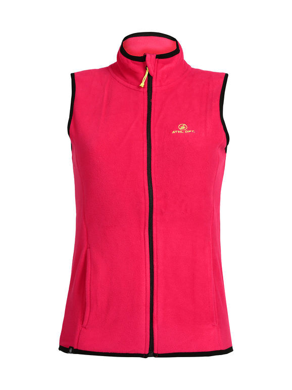 Athl Dpt Gilet sportivo donna in pile Smanicato donna Fucsia taglia M