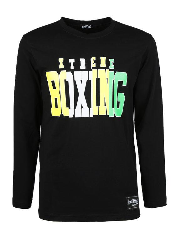 Xtreme Boxing maglietta manica lunga T-Shirt e Top uomo Nero taglia XXL