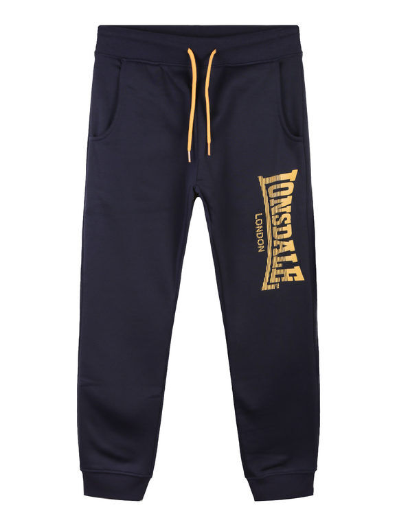 Lonsdale Pantaloni felpati da bambino Pantaloni e shorts bambino Blu taglia 09/10