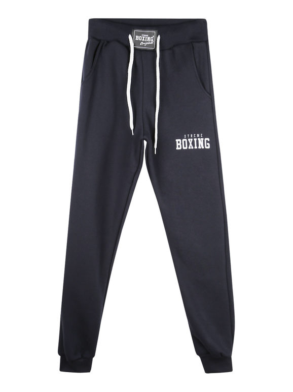 Xtreme Boxing Pantaloni in felpa da ragazzo con polsini Pantaloni e shorts bambino Blu taglia 16