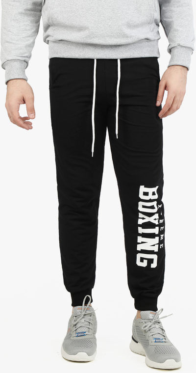 Xtreme Boxing Pantaloni sportivi da uomo in felpa Pantaloni e shorts uomo Nero taglia S