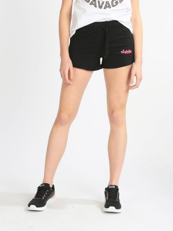 Australian Shorts sportivi donna in cotone Pantaloni e shorts donna Nero taglia XL