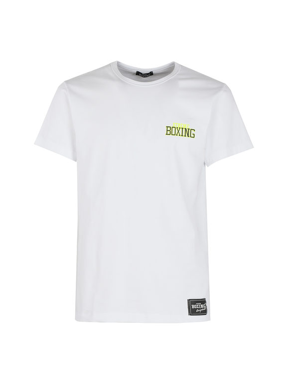 Xtreme Boxing T-shirt da uomo in cotone scritta T-Shirt e Top uomo Bianco taglia S