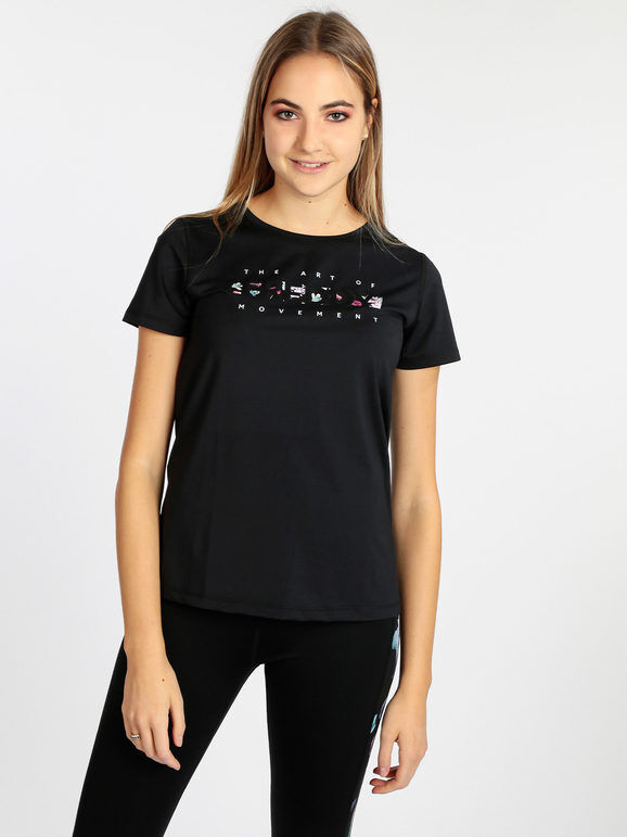 Freddy T-shirt donna sportiva T-Shirt e Top donna Nero taglia M