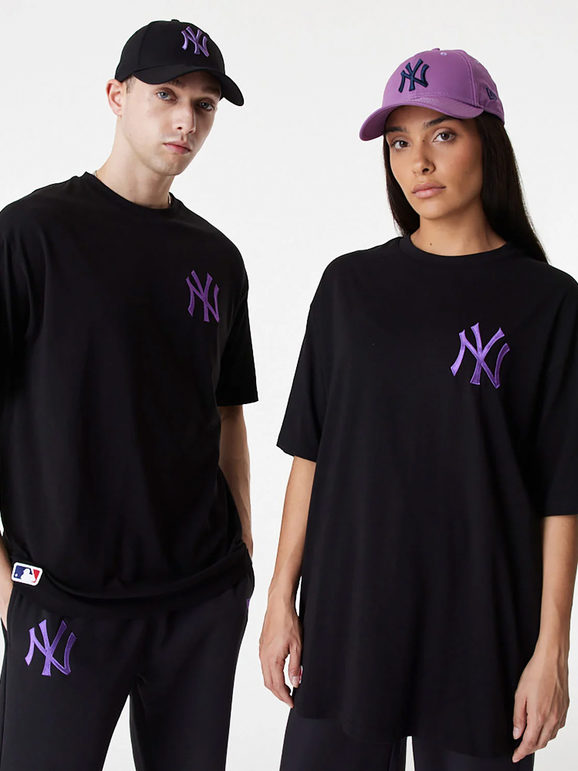 New Era T-shirt unisex manica corta con logo T-Shirt e Top unisex Nero taglia M