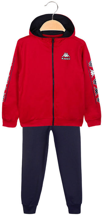 Kappa Tuta sportiva 2 pezzi da bambino con felpa Tute Sportive bambino Rosso taglia 05