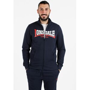 Lonsdale Felpa da uomo a collo alto con zip Felpe uomo Blu taglia XL