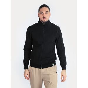 Dekuba Felpa da uomo con full zip Felpe uomo Nero taglia M