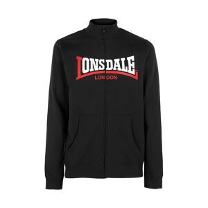 Lonsdale Felpa da uomo con zip Felpe uomo Nero taglia XXL