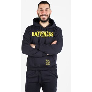 Happiness Felpa sportiva da uomo con cappuccio Felpe uomo Blu taglia S