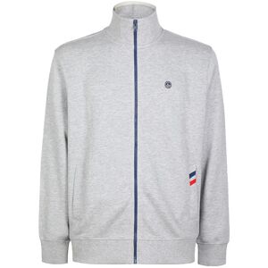 Navy Sail Felpa sportiva da uomo con cerniera Felpe uomo Grigio taglia L