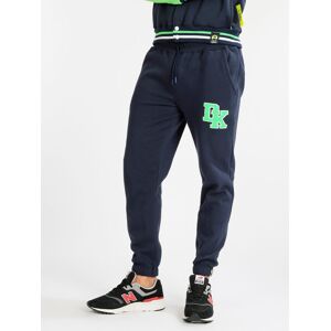 Dekuba Pantaloni sportivi da uomo con polsini Pantaloni Sportivi in Felpa uomo Blu taglia XL