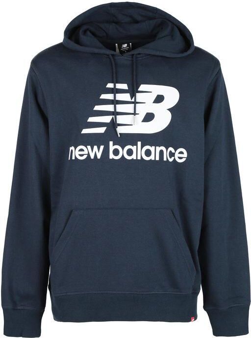 new balance felpa uomo con cappuccio e stampa scritta felpe uomo blu taglia s