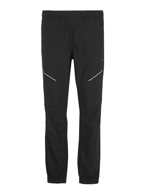 athl dpt pantaloni sportivi da uomo leggeri con polsini pantaloni e shorts uomo nero taglia 48