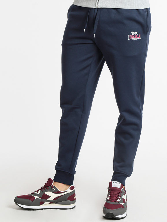 lonsdale pantaloni sportivi da uomo pantaloni sportivi in felpa uomo blu taglia xxl