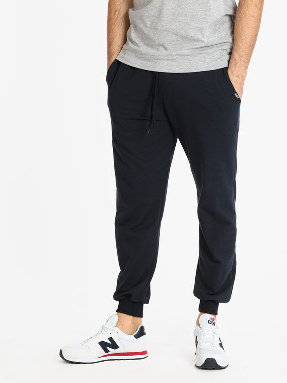 dekuba pantaloni sportivi da uomo pantaloni e shorts uomo blu taglia s