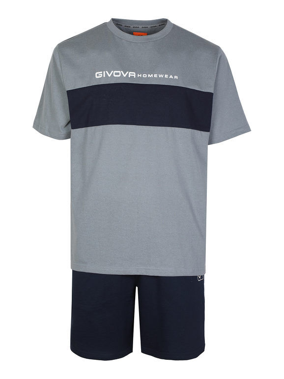 Givova Completo corto sportivo da uomo in cotone Tute Sportive uomo Grigio taglia XL