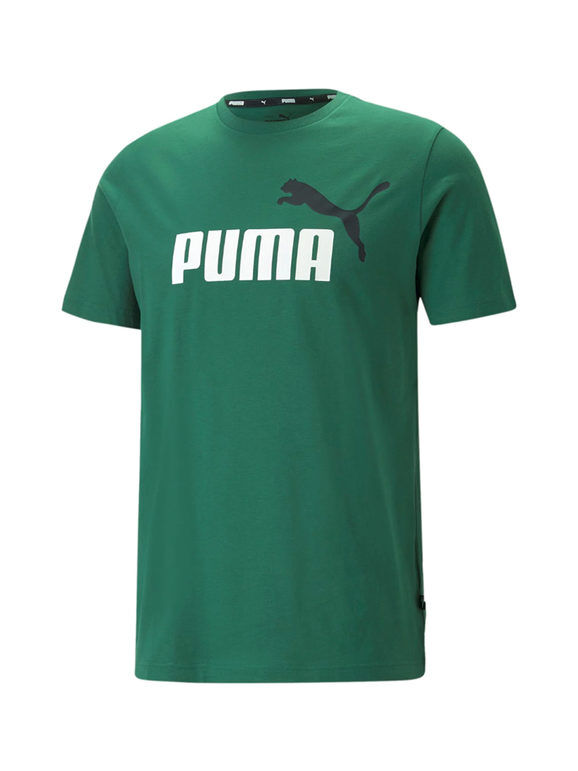 Puma ESS 2 COL LOGO T-shirt uomo manica corta T-Shirt e Top uomo Verde taglia L