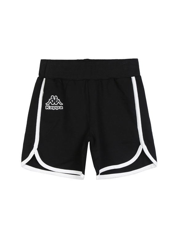 Kappa Shorts sportivi da bambina in cotone Pantaloni e shorts bambina Nero taglia 10