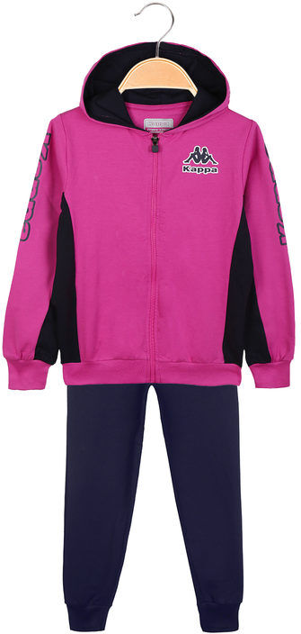 Kappa Tuta sportiva 2 pezzi da bambina con felpa Tute Sportive bambina Fucsia taglia 03