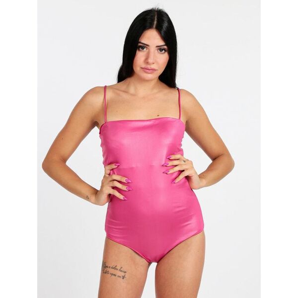 mya swimwear costume mare intero in lamè costumi interi donna fucsia taglia 42