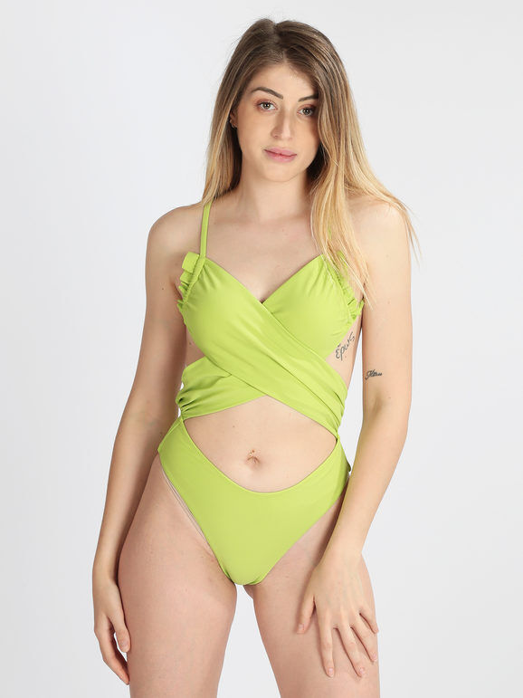 mya swimwear costume da bagno intero da donna costumi interi donna verde taglia 40