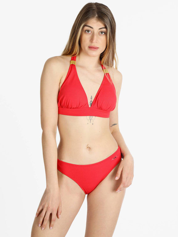 Bellissima Costume bikini donna a triangolo Bikini donna Rosso taglia 44