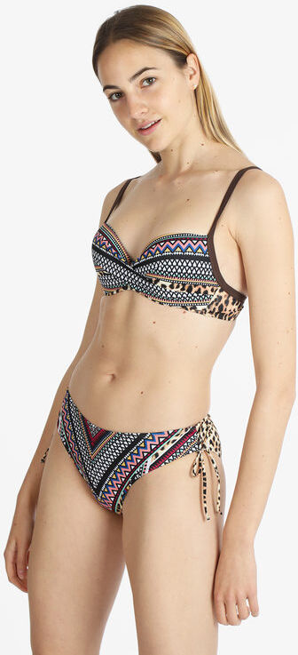 Brilliant Costume bikini donna con stampa Bikini donna Marrone taglia 46