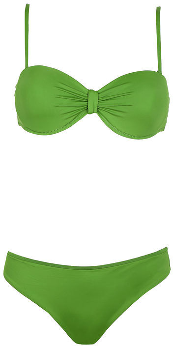 Fendian Costume bikini donna monocolore Bikini donna Verde taglia 46