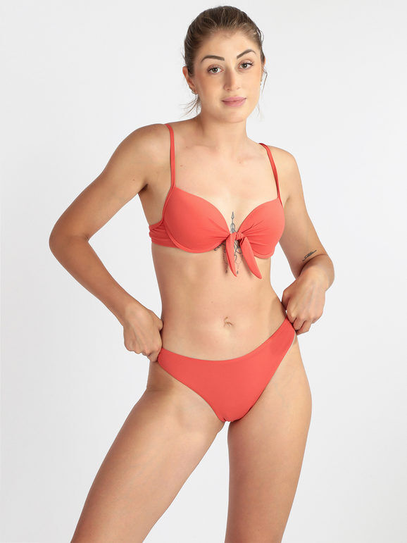 Brilliant Costume mare bikini donna imbottito Bikini donna Arancione taglia 44