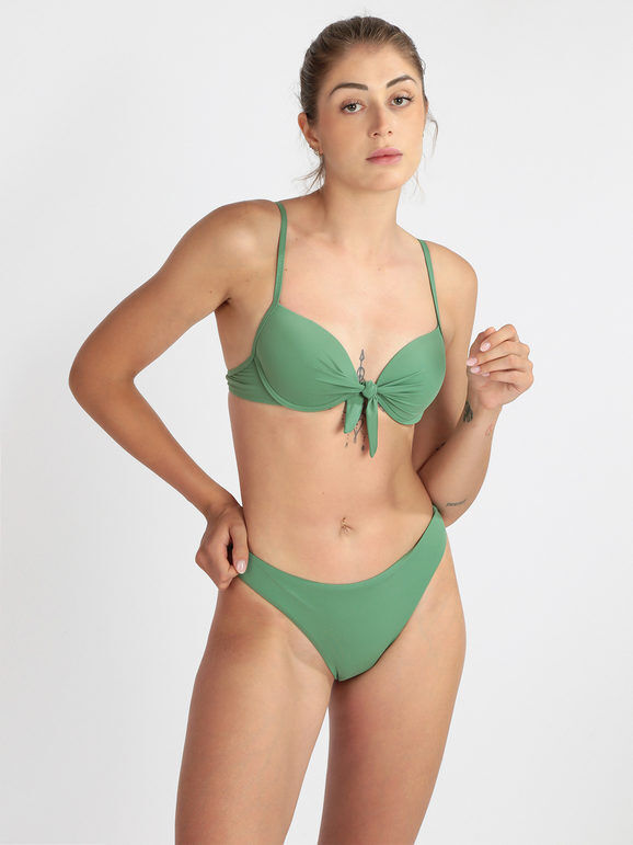 Brilliant Costume mare bikini donna imbottito Bikini donna Verde taglia 44