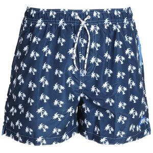 Renato Balestra Boxer da mare uomo con palme Bermuda Mare uomo Blu taglia 48